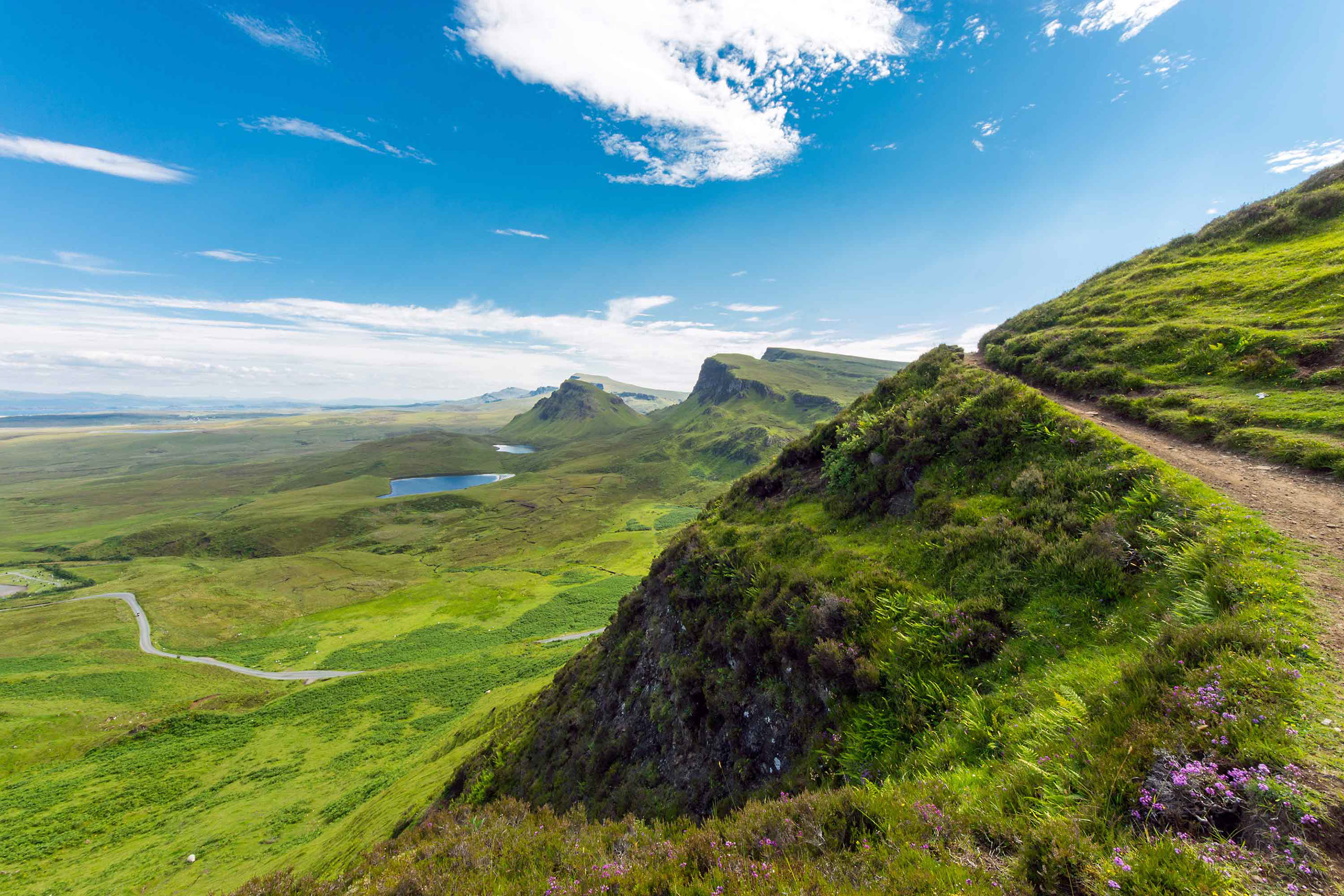 Visit The Quiraing on the Isle of Skye with stunning views of the Trotternish Ridge